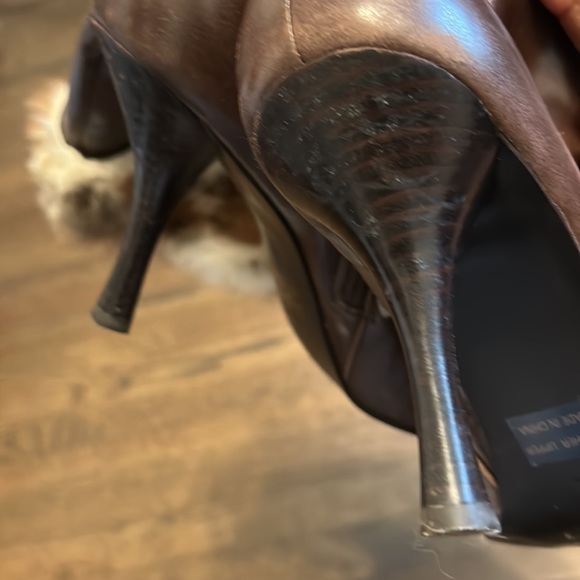 Pointy Toe Leather Fur boots - Picture 13 of 15